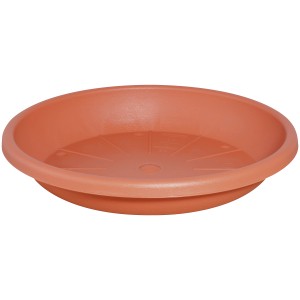 Geli Cylindro sottovaso, Ø 29cm, terracotta, sottovaso in plastica.