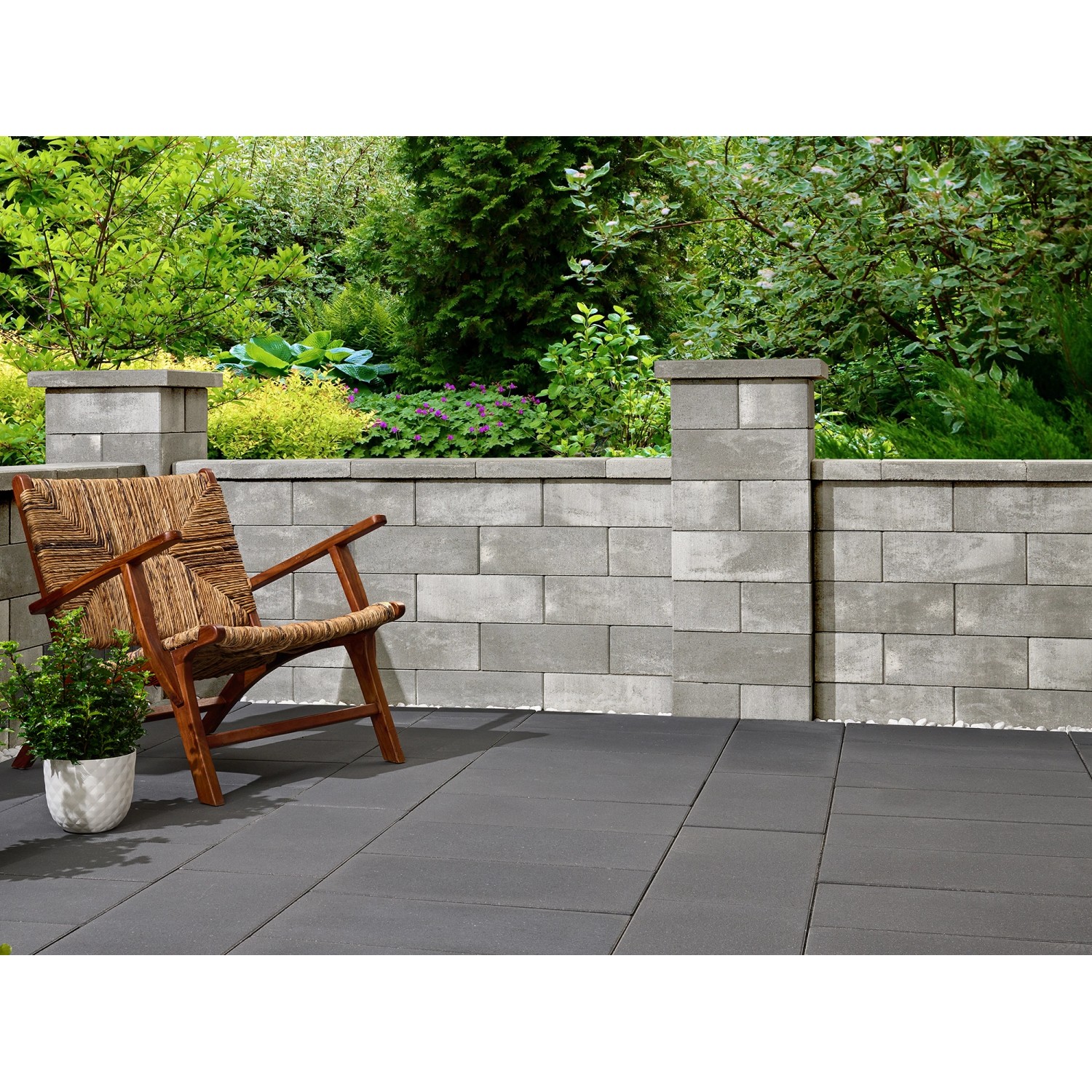 Kann Gartenmauer Lindeza Abdeckplatte GrauAlpin (HxBxT) 6 x 40 x 28 cm