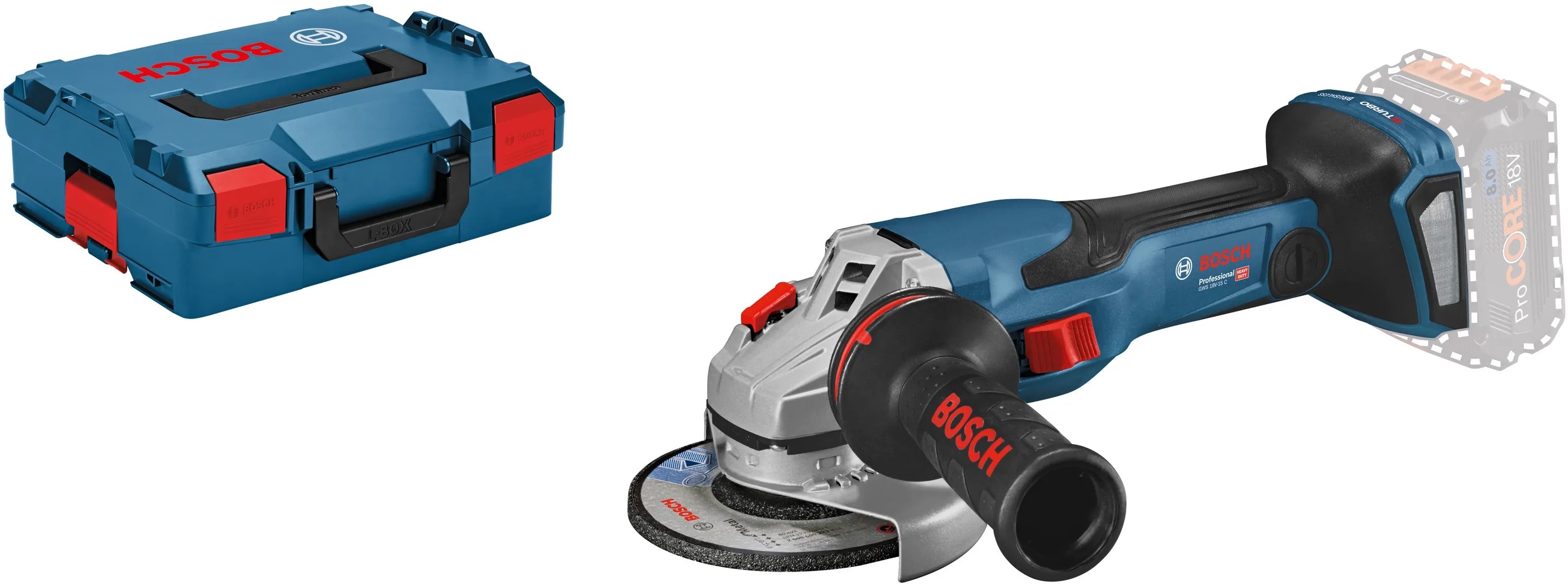 MAKITA DGA508T1J 18V LXT Haakse Accu-slijper 125mm In MAKPAC III  1x 5 Accu 107321