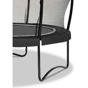 Dettaglio: Trampolino da giardino nero EXIT Allure Classic Ø 305 cm con rete di sicurezza.