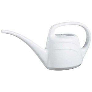 Arrosoir blanc Geli Eden, 2 l, en plastique, pour fleurs et plantes.