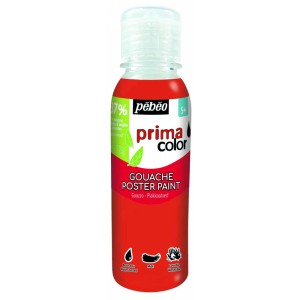 Pébéo Primacolor Gouache Magenta, 150ml Flasche, für Künstlerbedarf und Malanfänger.