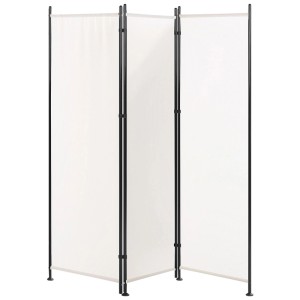 Paravent Beliani Narni blanc 3 panneaux, 170x161cm, séparateur de pièce ou écran d'intimité.
