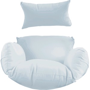 Set di cuscini di ricambio beige per sedia sospesa Pinamar, imbottitura confortevole.