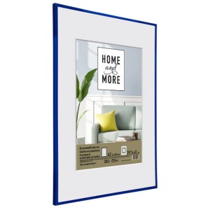 Cornice blu in plastica, 42x59,4 cm (A2), ideale per foto e stampe artistiche.