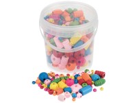 Holzperlen-Mix Bunt 250 g