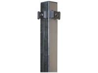 Pletscher Quadratrohr-Eckpfosten für Doppelstabmatten verzinkt Länge 1,75 m Pletscher Quadratrohr-Eckpfosten für Doppelstabmatten verzinkt Länge 1,75 m