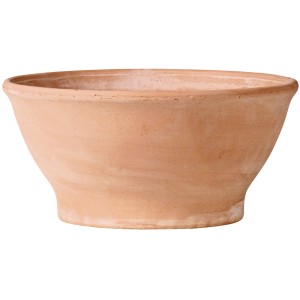 Deroma Coupe à plantes Liscia en terre cuite, Ø 23cm, idéale jardin et intérieur.