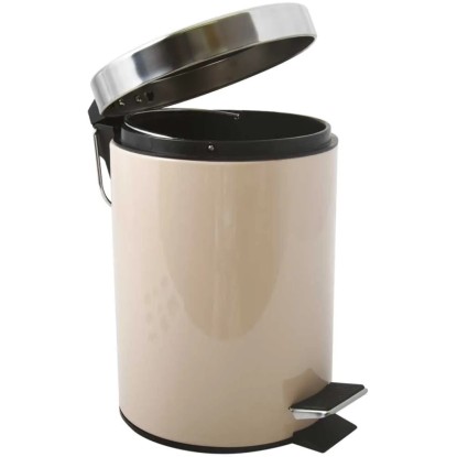 MSV Treteimer Metall Beige