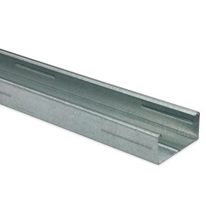 Profilo per soffitto Knauf CD 27x60x3100 mm per controsoffitti, colore argento.