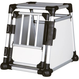 Trasportino in alluminio Trixie S, 48x57x64cm, per cani. Robusto, sicuro e ben ventilato.
