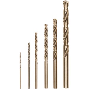 Set punte metallo Bosch HSS-Co, 6 pezzi, varie misure. Punte a spirale robuste per metallo.