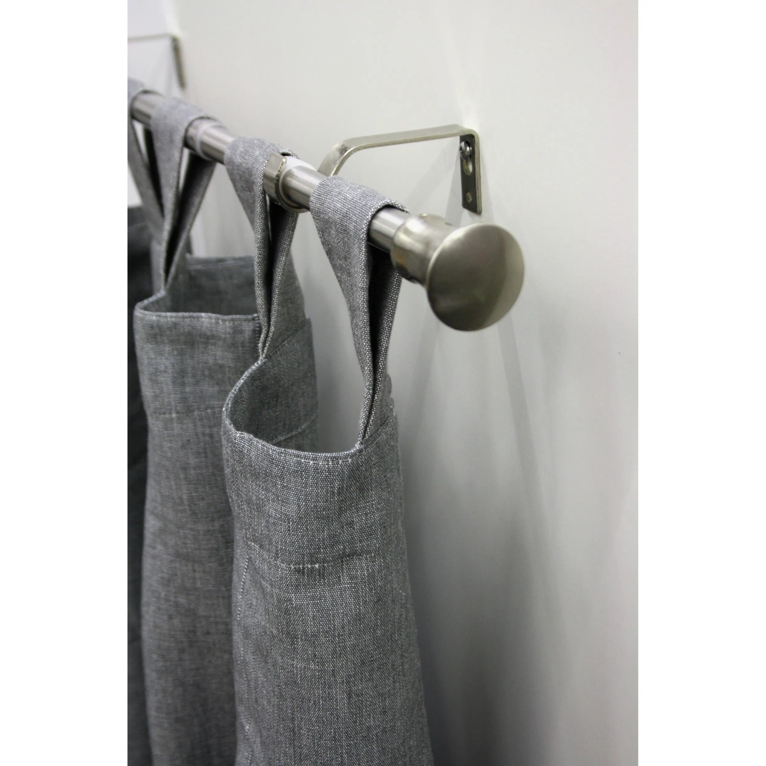 Gardinia Supporto Per Tendaggio - Per Bastoni Ø 25 Mm, Effetto Acciaio, Distanza 12 Cm, Aperto - Foto 6