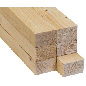Sägeraues Fichte/Tanne Kantholz, 38x58x2000 mm, ideal für Holzkonstruktionen.