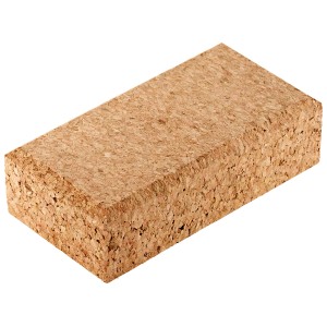 Bloc de ponçage manuel LUX en liège, abrasif pour lisser les surfaces.