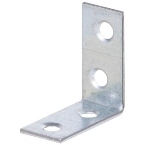 Squadretta per sedia in acciaio zincato, 30x14x30 mm, con fori per viti, ideale per la costruzione di mobili, 12 pezzi