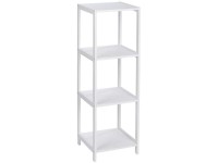 Haushalts- und Badregal Oslo Weiss 4 Etagen (HxBxT) 112 x 36 x 36 cm Haushalts- und Badregal Oslo Weiss 4 Etagen (HxBxT) 112 x 36 x 36 cm