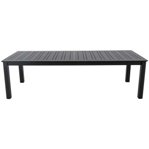 Tavolo allungabile Expert antracite (266/331/396x110cm) in alluminio per un massimo di 14 persone.