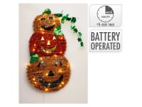 LED-Kürbisfigur Lametta 54 cm