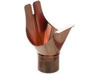 Rinnenstutzen kurz Kupfer Ø 75 cm für Nennweite 250 mm