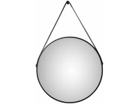 Design-Wandspiegel Silver Coiffeur Mattschwarz Ø 50 cm Design-Wandspiegel Silver Coiffeur Mattschwarz Ø 50 cm