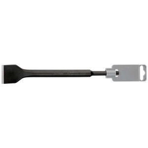 Burin à carrelage Rennsteig, coudé, 250 mm, avec support SB pour marteaux électriques.