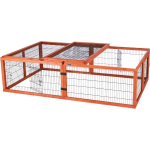 Parc extérieur Trixie Natura, 174x48x109cm, avec couvercle rabattable et grillage