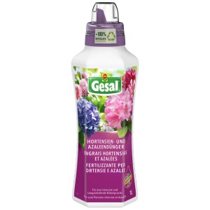 Gesal Engrais Hortensias et Azalées 1L pour des couleurs éclatantes.