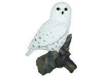 Vivid Arts Schnee-Eule Polyresin Weiss (HxBxT) 33 x 23,5 x 13,5 cm