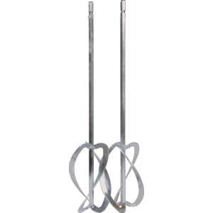 Einhell Twin agitatore per malta, 2 pezzi, attacco HEX, accessorio per miscelatori di malta colorata.