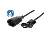 Prolunga TD H05VV-F3G1.0 clip-clap T12 / tipo13 / Nero / 5 m