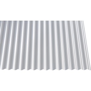 Lastra profilata in PVC trasparente Microsinus 32/9, 2000x750 mm, per coperture in plastica.