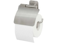 Tiger Toilettenpapierhalter mit Deckel Colar gebürstet Edelstahl