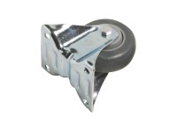 Transport-Bockrolle mit Thermoplast-Gummirad 140 kg / Ø 80 mm