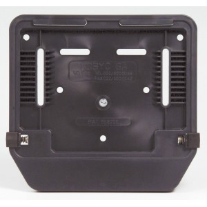 Cornice nera in PVC per targa moto, 18x19 cm, facile da installare.