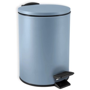Spirella Adelar pattumiera cosmetica, 3L, Nebel Matt, cestino a pedale con chiusura soft.