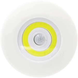 Applique et plafonnier LED blanc avec détecteur de mouvement, à piles.