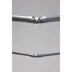 Kit de raccord d'angle en aluminium pour main courante, lot de 5 pour angles de 0 à 90°.