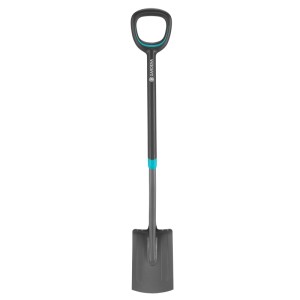 Bêche pour femmes Gardena ErgoLine, 113 cm, avec poignée en D et large repose-pieds pour bêcher avec force.