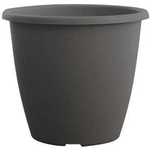 Pot de fleurs Nevada anthracite, Ø 12 cm, hauteur 10 cm.