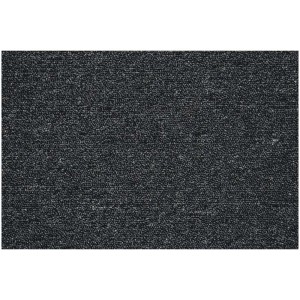 Moquette noire Rambo au mètre, largeur 4 m, résistante et facile à nettoyer.