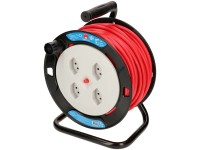 Kabelrolle 4 x Typ13 Schwarz-Grau 20 m