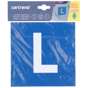 Cartrend Segno L, magnetico, 16x16 cm, blu con L bianca, per principianti.