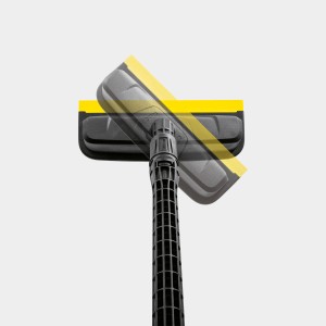 Kärcher Powerschrubber PS 30 nettoyeur de surfaces avec raclette jaune et tête de brosse rotative.
