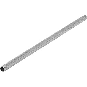 Tube fileté galvanisé, 21 mm (R 1/2) x 600 mm, avec filetage extérieur des deux côtés.