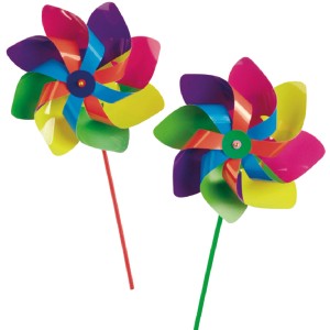 Girandola colorata, Ø 20cm, per giardino e balcone. Gioco e divertimento per bambini.