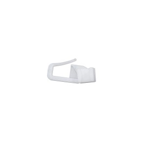 Gancio scorrevole bianco con testa girevole per profili tende mini/maxi, 50 pezzi.