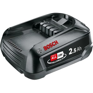 Batterie de remplacement Bosch 18V 2,5 Ah pour outils électriques.