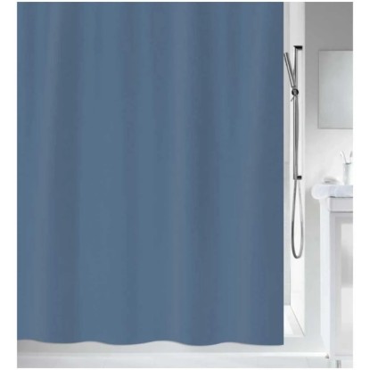 MSV Duschvorhang Polyester Navy Blue 200 x 180 cm