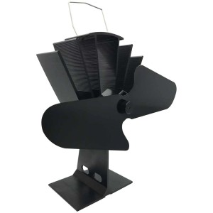 Ventilateur de poêle Firefix, 2 pales, sans fil, pour cheminées et poêles, assure une meilleure répartition de la chaleur.